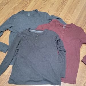George Heather Gray Long Sleeve Top